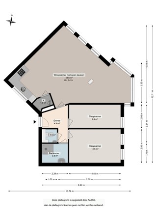 Floorplan - Beunheugte 54, 9403 HP Assen